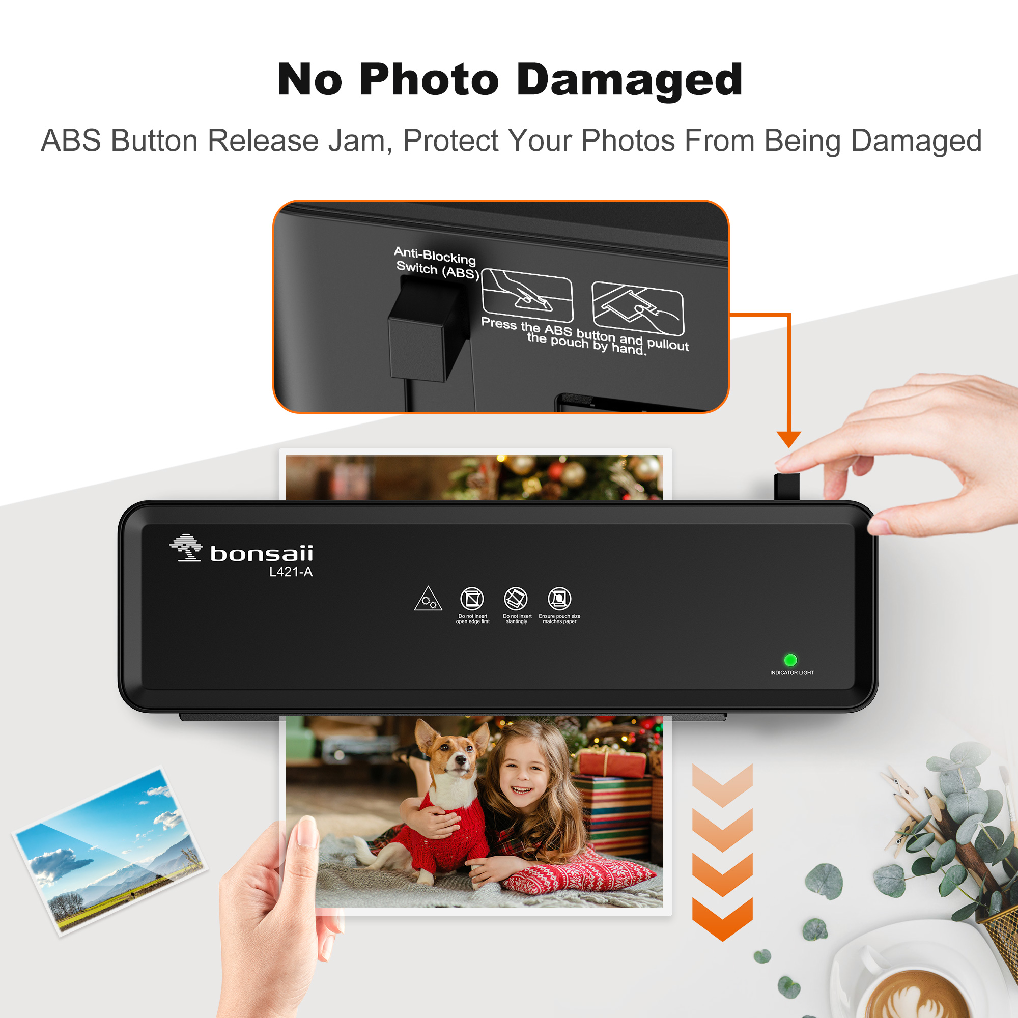 Bonsaii A4 Thermal Laminator with Laminating Sheets photo 4