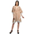 thumbnail image 3 of Moomaya Cutwork Lace Beach Kaftan For Women Printed Bikini Caftan Plus Size, 3 of 4
