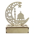 thumbnail image 1 of jifeng LED Lights Mubarak Ramadan Eid Wood Table Decor Decoration Mosque, 1 of 4