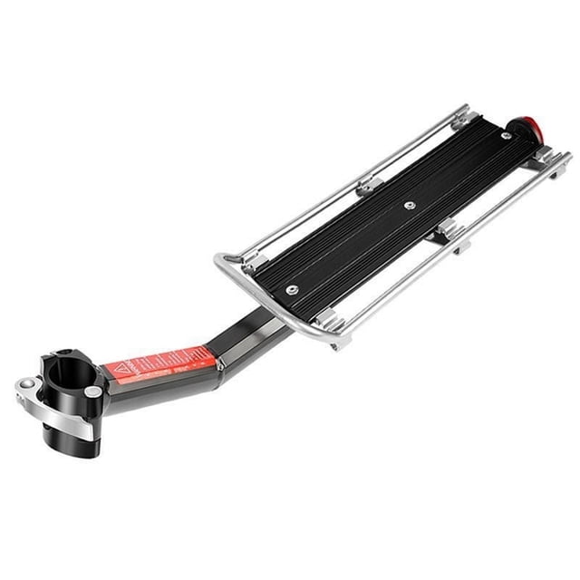 Portabicicletas para Bicicleta, Estante Trasero para Bicicleta de Montaña, Soporte Trasero para Bicicleta de Carretera, Soporte de Bolsa de Aleación de Aluminio, Color Negro