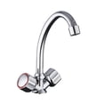thumbnail image 1 of Classic Kitchen Faucets Dual Handle Kitchen Faucet, Cold Hot Water Mixer Aluminum Alloy Tap Rotatable Tap ,Versatile Features, 1 of 7