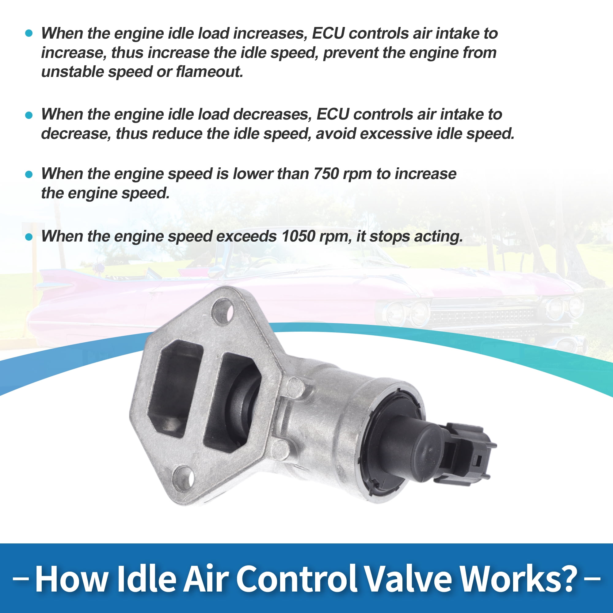 Unique Bargains Car Idle Air Control Valve for Ford Focus 2003-2007 Replace No.LF0120660 IACV Idle Motor Idle Air Control Valve for Stable Engine Operation