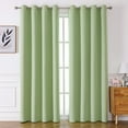 thumbnail image 4 of Visland Blackout Curtain Cloth Light Blocking Noise Reduction Thermal Efficiency Easy Installation Window Curtain Home Decor, 4 of 8