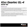 thumbnail image 3 of Aceite para Transmisión Manual Kixx Geartec GL-4 80W-90 4l, 3 of 5