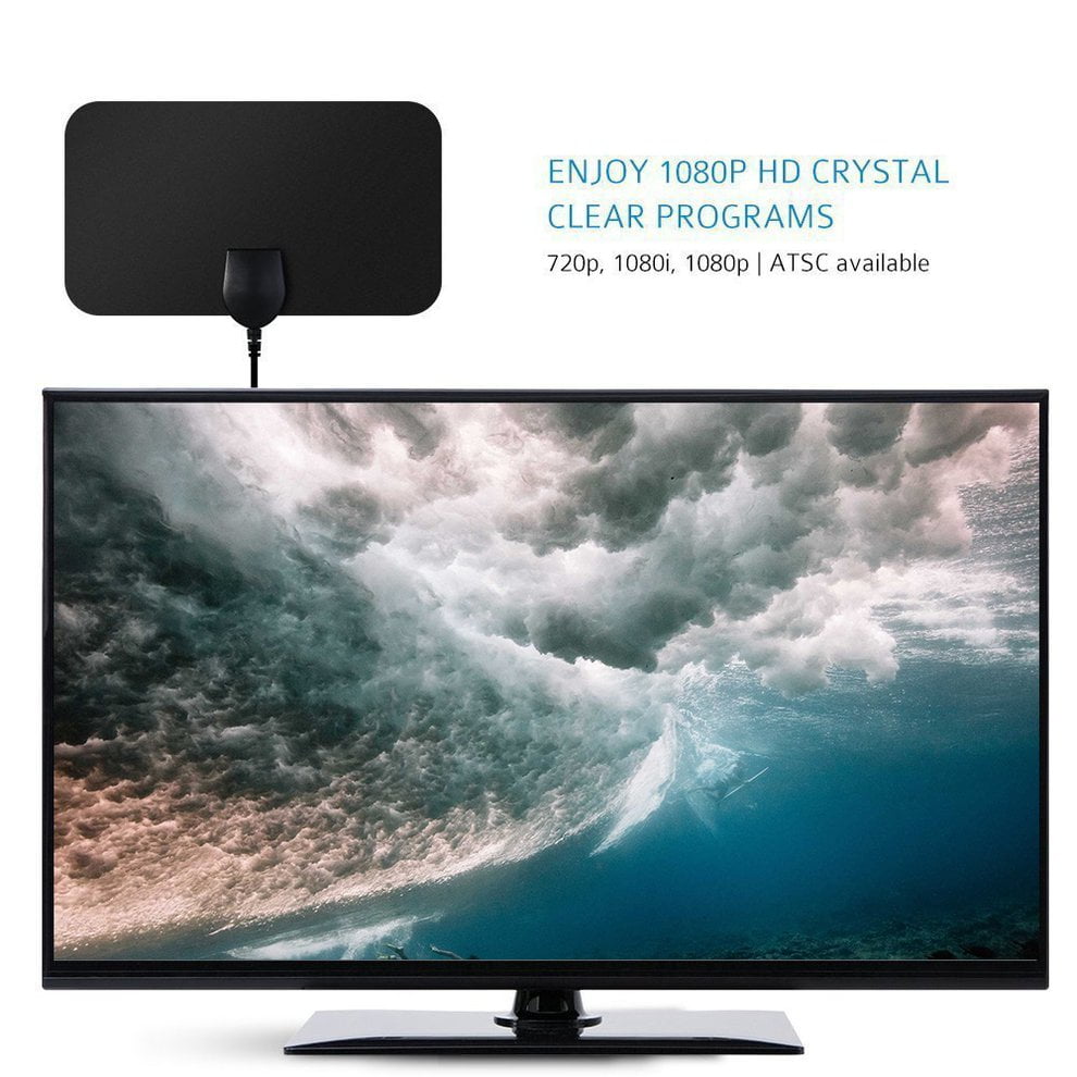 Longspeed Antenna HDTV Antenna TV Digitale Interna HD Ty13 Ampio Piatto HD TV Gratuito HD Antenna TV Digitale Interna di Alta qualità-Nero Longspeed Antenna HDTV Antenna TV Digitale Interna HD Ty13 Ampio Piatto HD TV Gratuito HD Antenna TV Digitale Interna di Alta qualità-Nero