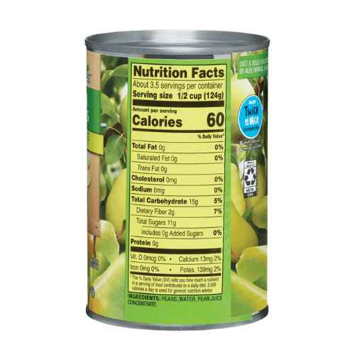Sweet Harvest Pear Slices in Pear Juice, 3-Pack, 15 oz