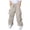 Beige, variant on Unisex Kids Cargo Pants Ankle Length Outdoor Trousers With Side Pockets Elastic Waist Loose Comfort Bottoms Daily Activity Casual Wear Pants Pants For Kids,14-15 Years