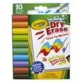 thumbnail image 2 of Crayola Washable Dura-Wedge Tip Dry Erase Markers, 10 Per Pack, 3 Packs, 2 of 4