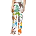 thumbnail image 3 of Picia Animals Womens Soft Woven Cotton Elastic Waistband Sleep Pajama Pant Lounge Sleep Pant With Pockets And Drawstring-Small, 3 of 9