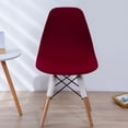 thumbnail image 4 of Funda de Asiento para Silla Sunnimix Cubierta de Asiento Sin Brazos Vino Rojo, 4 of 8