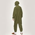 thumbnail image 7 of Womens One Piece Jumpsuits Zip-Up Pajamas Casual Hooded Onesies Long Sleeve Jogger Playsuits Loungewear with Pockets Army Green, XL, 7 of 7