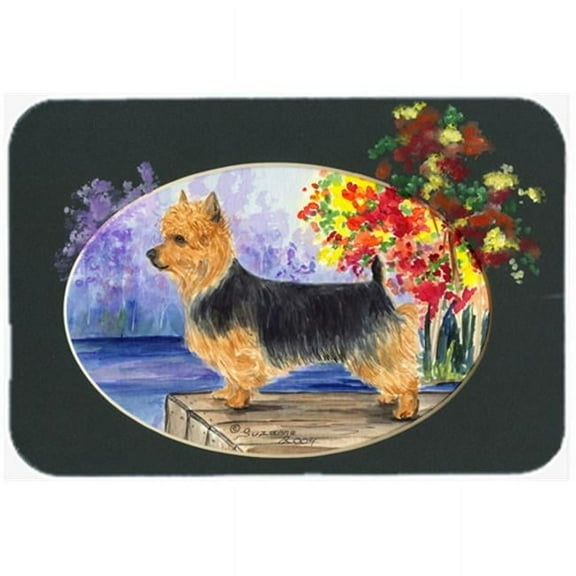 Caroline's Treasures Australian Terrier Glass Cutting Board Large