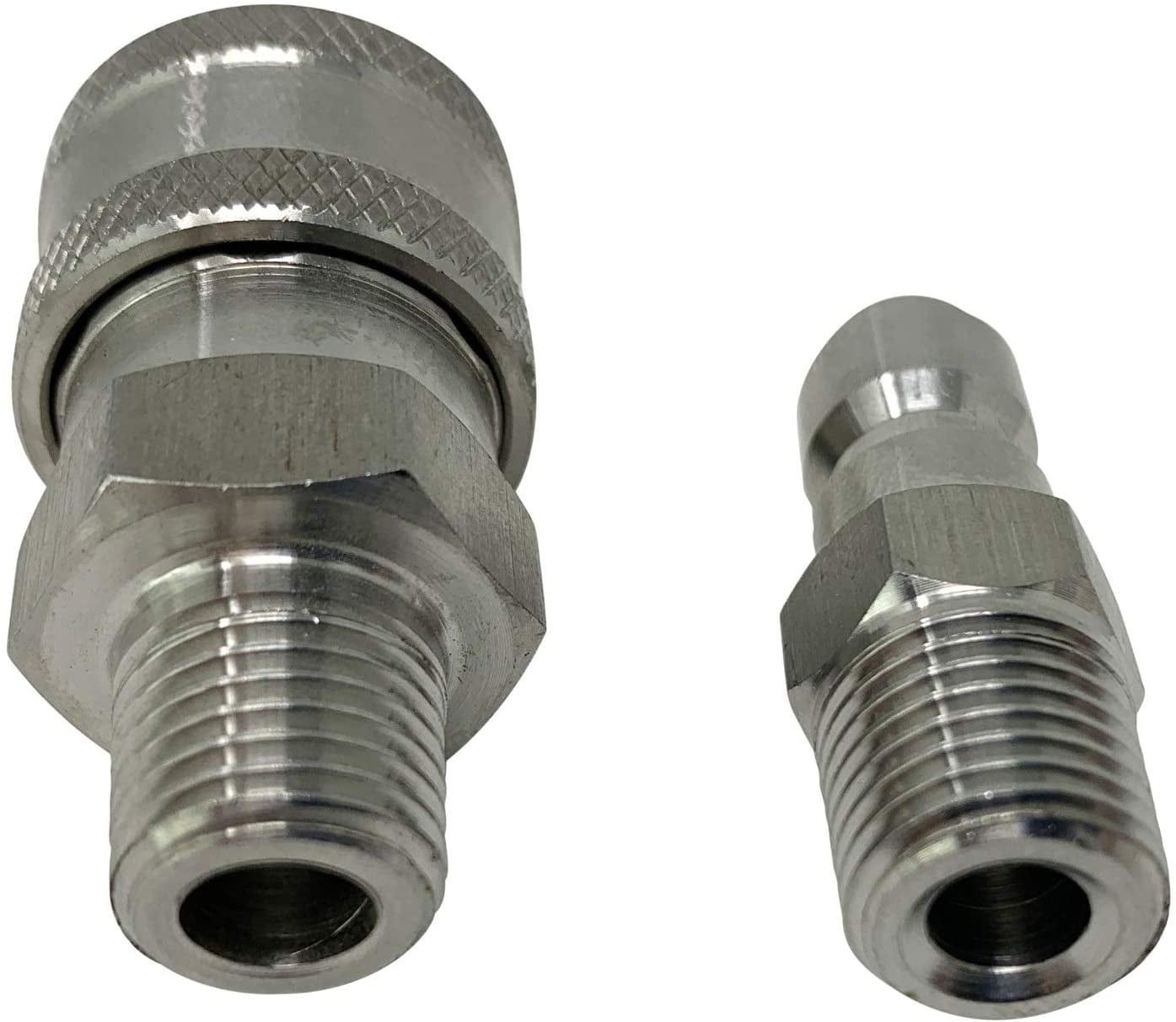 Stainless Steel Pressure Washer 1/4" NPT Male Quick Connect QC Socket Coupler 