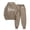 Khaki, variant on Track Suits for Women Set Fall Winter Graphic Hoodie and Jogger Sweatpants 2 Piece Matching Sweatsuit Lounge Set