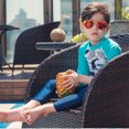 thumbnail image 4 of Kojooin Children Boy Long-sleeved Split Dolphin Pattern Sun Protection Swimsuit, 4 of 9