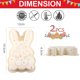 thumbnail image 2 of Eierkuchenformen, Ostern Silikon Ei Schokolade Form 2 Pack große zerbrechliche Eierformen 7 Zoll Kuchenformen Ostern Formen Silikon Schokolade Tablett für Ostern Backen, 2 of 6