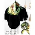 thumbnail image 6 of 100% Mulberry Silk Scarf for Women Hair Lightweight Square Neckerchief Wrap For Head Scarves 21", 6 of 10