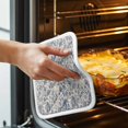 thumbnail image 3 of Blue Flowers Pot Holders for Kitchen Heatproof Potholder, 4 Pack Retro Rustic Botanical Floral Leaves Vines Hot Pads Multipurpose Oven Pads Cloth Potholders Trivet for Cooking and Baking, 3 of 8