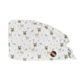 thumbnail image 2 of Scrub Cap,Working Cap with Sweatband for Women Men,Adjustable Unisex Tie Back Hat Nurse Surgical Caps, 2 of 5