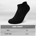 thumbnail image 3 of Smilooen Athletic Ankle Mens Socks Cushioned Low Cut Socks for Men Black Ankle Socks Value Pack 14 Pairs, 3 of 6