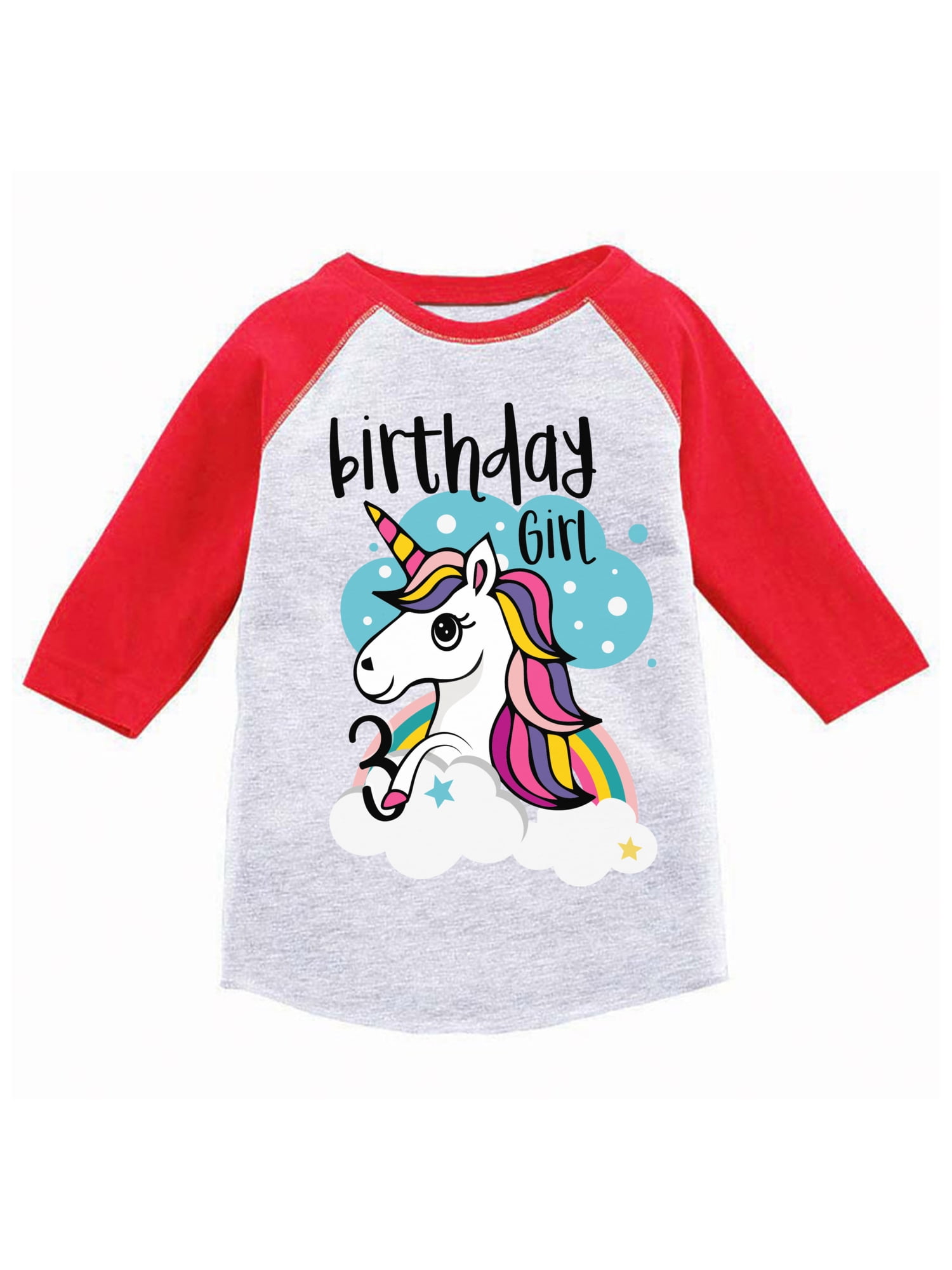 Unicorn Birthday T-Shirt Unicorn Outfit Gifts for Girls 