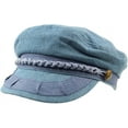 thumbnail image 1 of LAICAIW Men's Summer Cotton Greek Fisherman Sailor Fiddler Driver Hat Flat Cap, 1 of 1