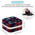thumbnail image 5 of Christmas Snowflakes Travel Portable Square Jewelry Display and Decorative Box with Bracelet Holder - Ideal for Rings, Earrings, Necklaces, Bracelets, and More - Suitable for Girls and Women, 5 of 6