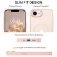 thumbnail image 7 of VENINGO for iPhone 16e Case 6.1",Translucent Matte Shockproof Anti Fall Anti Slip Protective Cover Case for iPhone 16e ,Pink, 7 of 7