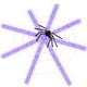 thumbnail image 2 of Xihbxyly Luces Led de Telaraña para Halloween, 8 Modos de Iluminación, Impermeables, Decoración para Exteriores, Fiestas de Terror y Casas Embrujadas, 3,6 M con Juguete de Araña de 75 Cm., 2 of 5