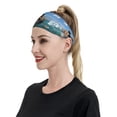 thumbnail image 3 of Goofa Two Brave Cats Are Floating On The Sea Iceberg Pattern Sweatbands Sports Headband for Men & Women,Moisture Wicking Athletic headband,Breathable Sweatband,Sports accessories,Workout gear, 3 of 9