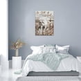 thumbnail image 6 of Rustic White Horse Wall Art Christian Bible Verse Psalm Quotes Wall Decor Western Horse Cotton Canvas Prints Wild Animals Flowers Painting Framed Modern Artwork for Girl Bathroom Kitchen 12"x16", 6 of 6