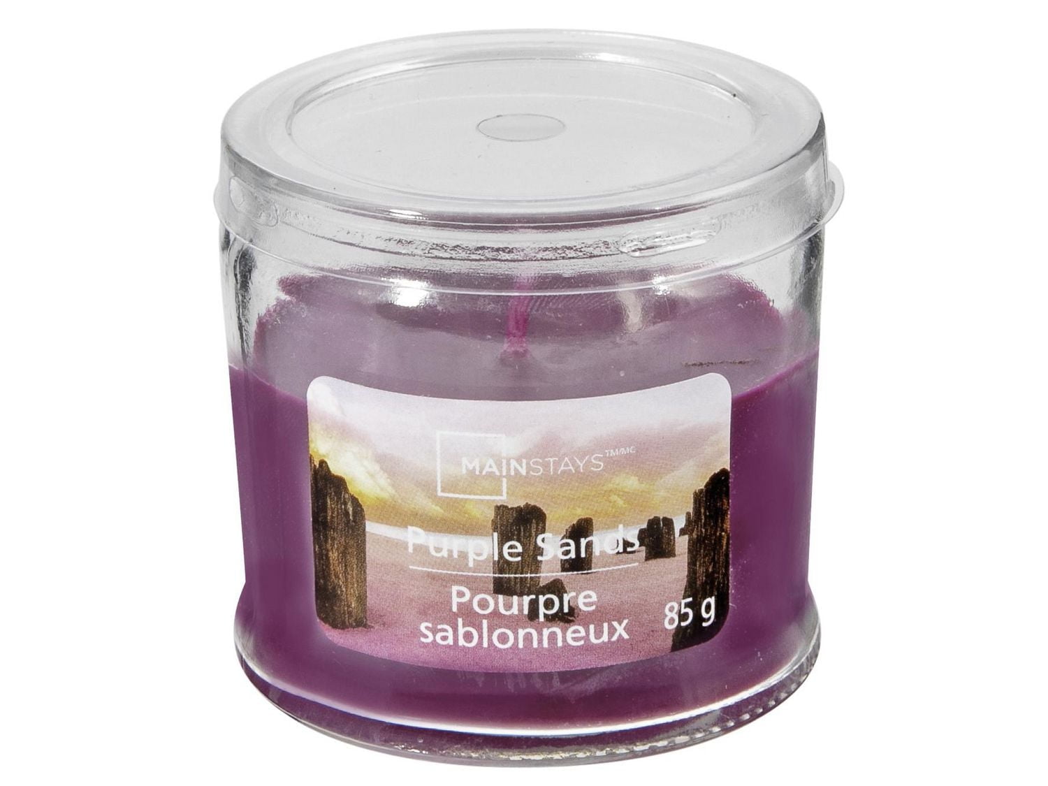 MAINSTAYS POURPRE SABLONNEUX POT PARFUMÉ 85g 3oz / 85 grammes