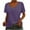 Purple, variant on Ltctricy T Shirts for Women V Neck Short Sleeve Soft Casual Basic Tee Tops Trendy Summer Clothes