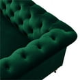 thumbnail image 6 of Londynn Sofa Hunter Green Velvet 93L x 33.5W x 30.3H Button Tufted Rolled Arm, 6 of 8