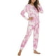 thumbnail image 4 of Conjuntos de Pijama Para Mujer, Ropa de Dormir de Manga Larga, Pantalones Con Estampado de Tinte Anudado A La Moda, Conjunto de Pijama de Dos Piezas Odeerbi  ODB120625, 4 of 4