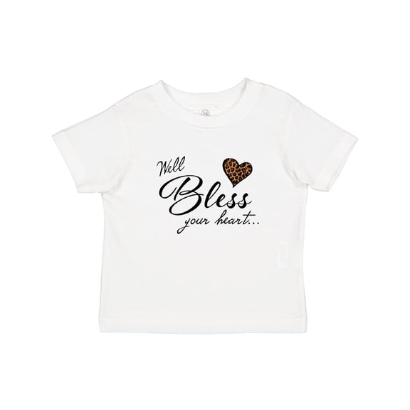 Inktastic Well Bless your Heart with Leopard Print Boys or Girls Baby T-Shirt