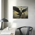thumbnail image 3 of Nawypu  Animal Canvas Wall Art Painting Red-crowned Crane Picture on Canvas for Home Decoration Wall Art Pictures HD Canvas Prints, 3 of 4
