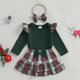 thumbnail image 2 of Conjunto de falda a cuadros Kuriozud para niña, mameluco con lazo, 3-6 m, 2 of 6
