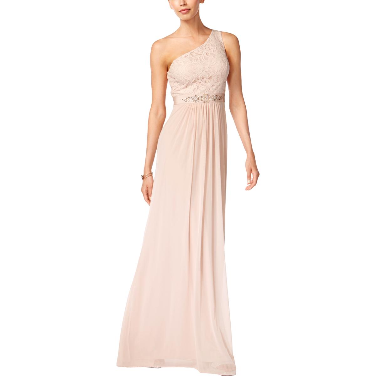 adrianna papell one shoulder gown