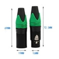 thumbnail image 2 of 1 Pair XLR 3Pin Male Female DIY Audio Cable Plug Mic Connectors Solder Plug, 2 of 8
