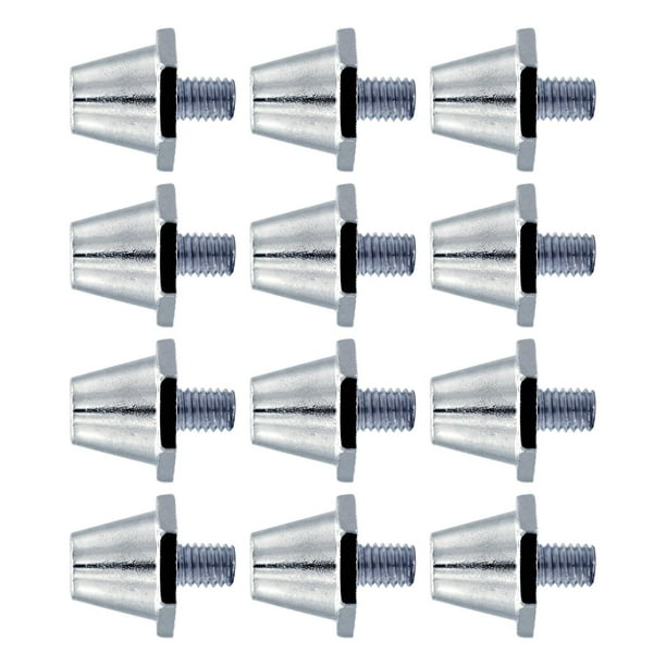 12 tacos de fútbol con tornillos para rugby, duraderos, antideslizantes, de aluminio. 11mm