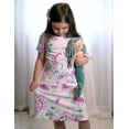 thumbnail image 4 of Oudiya Girls Short Sleeve Nightgowns Soft Print Pajamas Sleepwear Nighties for Kids 4-12, 4 of 6
