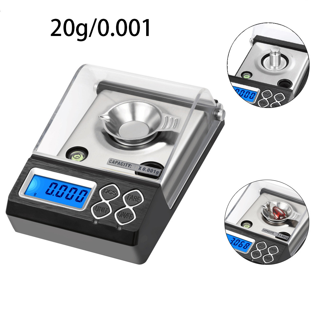 0.001 Gram Precision Jewelry Electronic Digital Balance Weight Pocket