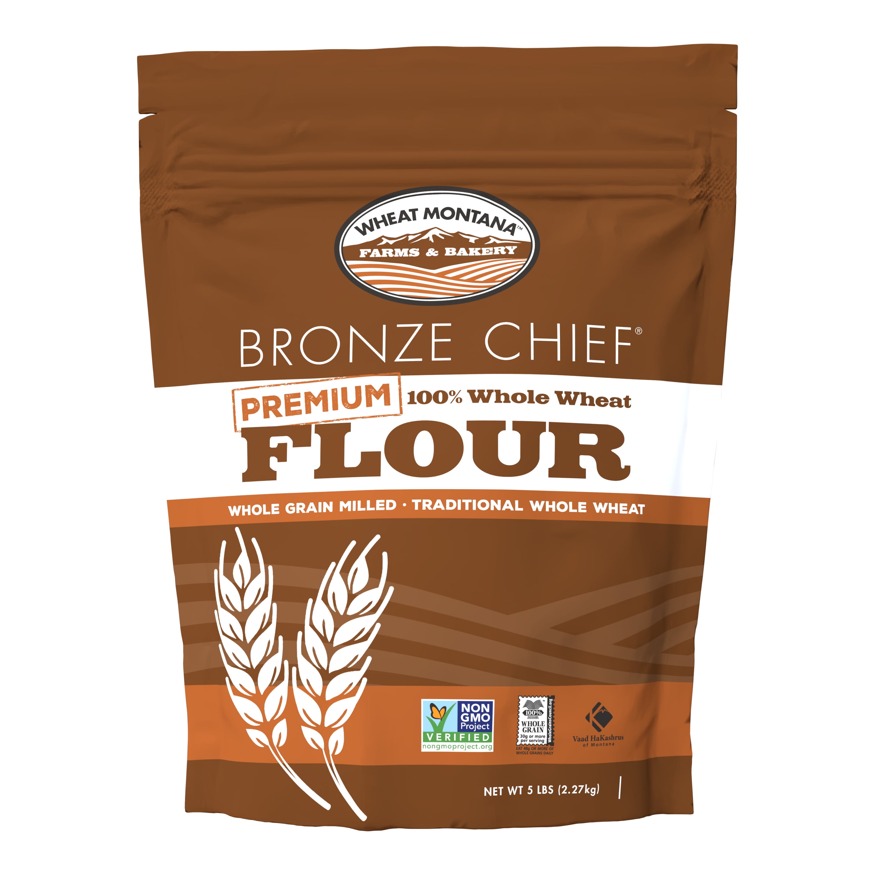 Wheat Montana Bronze Chief 100% Whole Wheat Flour, 80 oz