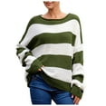 thumbnail image 2 of Lovskoo Sweaters for Women Winter Trendy Long Sleeve Round Neck Pullover Sweater Green, 2 of 6
