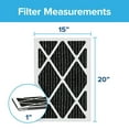 Filtrete 15x20x1 Air Filter, MPR 1200 MERV 11, Allergen Plus Odor Reduction, 1 Filter