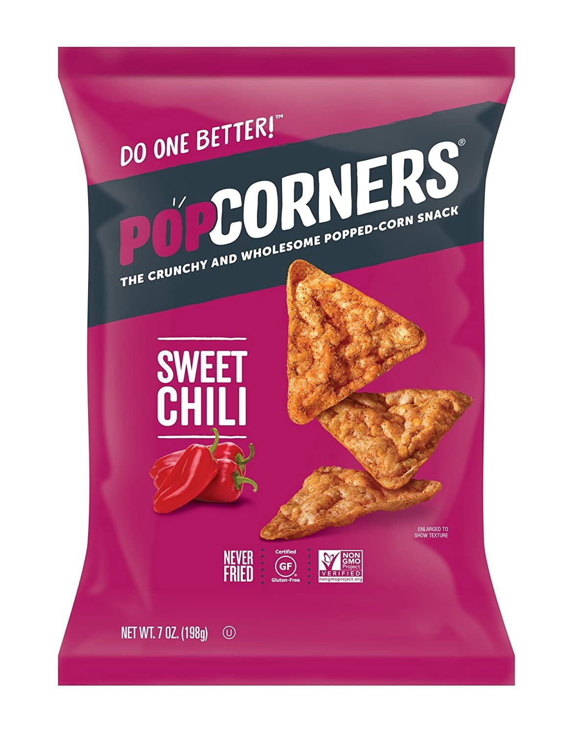 PopCorners GlutenFree Popped Corn Snacks, Sweet Chili, 4Pack 7 oz. Bags