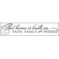 thumbnail image 2 of Home Built on Faith, Family Friends Inspirational Wall Decal, 23x5-Inch, Storm Gray, 2 of 3