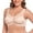 Beige, variant on WIRELESS FULL COVERAGE BRA WIDE STRAPS SUPPORT UNLINED MINIMIZER PLUS SIZE 34DD