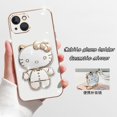 thumbnail image 2 of Funda Para iPhone X XS XR 11 12 13 14 14 Plus Pro Max hello Kitty Blanco Suave TPU, 2 of 4